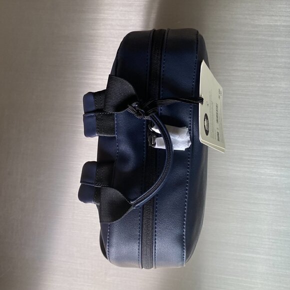 Moleskine Mens Leather 15" Laptop Backpack Navy NEW - Picture 8 of 14